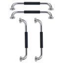 Ver imagem 1 de Barra de Apoio Inox 30cm Superficie Antiderrapante Kit 4 Unidades Banheiro Box Idoso Gestante Crianç