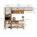 Ver imagem 5 de Cozinha com Balcão e Tampo 04 Peças 07 Portas Sicilia Poliman