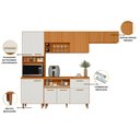 Ver imagem 3 de Cozinha com Balcão e Tampo 04 Peças 07 Portas Sicilia Poliman