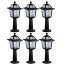Ver imagem 1 de 6 Balizadores de Jardim Pretos 45x18cm Luminárias de Chão Ex