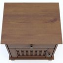 Ver imagem 7 de Mesa de Cabeceira 1 Porta 1 Gaveta 50cm Madeira Maciça Aton S05 Ipê - Lyam Decor