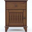 Ver mais imagens de Mesa de Cabeceira 1 Porta 1 Gaveta 50cm Madeira Maciça Aton S05 Ipê - Lyam Decor