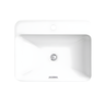 Cuba para Banheiro Kohler Vox Retangular de Sobrepor Retangular 58x46cm com Furo Branca 2660br-1-0 B - 1