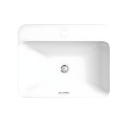 Cuba para Banheiro Kohler Vox Retangular de Sobrepor Retangular 58x46cm com Furo Branca 2660br-1-0 B