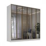 Guarda-roupa Casal Ravi 6 Portas Reflecta 4 Gavetas 100% Mdf Branco - Mambel - 2