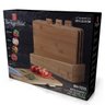Jogo 4 Tábuas de Corte Bambu 5 Peças Forest Line Berlinger Haus Utensílio Ecológico Cozinha Chef - 5