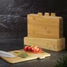 Jogo 4 Tábuas de Corte Bambu 5 Peças Forest Line Berlinger Haus Utensílio Ecológico Cozinha Chef - 2