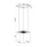 Coifa Tramontina Cube Isla 40 Silent Tsmart 220 V em Aço Inox com Acabamento Scotch Brite - 3