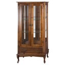 Ver imagem 1 de Cristaleira Vitrine Espelhada Antique Média Imbuia Verniz