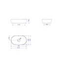 Ver imagem 3 de Cuba de Apoio Oval Branco Slim 500mm - Deca Deca Loucas