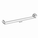 Ver imagem 4 de Toalheiro Suporte para Toalha Linear Atria 25864 Meber - Cromado