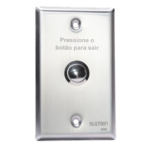 Acionador de Abertura Inox Sulton 800 - Embutir 4x2