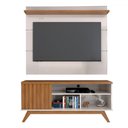 Ver imagem 3 de Rack com Painel para Tv até 55 Polegadas Luxe 1 Porta 1 Prataleira Off White/freijó - Panorama Móvei
