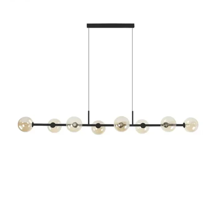 Pendente Orbit Preto 8 Esferas Studioluce - 1