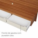 Ver imagem 6 de Painel para Tv até 75 Polegadas 3 Gavetas 1 Prateleira com Ripado Copiapó - Cinamomo / Off White