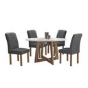 Ver imagem 2 de Conjunto Mesa Arizona 120cm com 4 Cadeiras Arizona Tampo Redondo Plus com Vidro