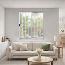 Ver imagem 5 de Vitrô 2 Folhas de Correr Aluminio Branco com Grade 1,00x1,20 Linha 18 Modular