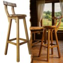 Ver imagem 3 de Banqueta Iraque em Madeira Maciça de Demolição – Design Rústico e Sofisticado