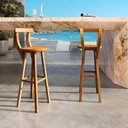 Ver imagem 2 de Banqueta Iraque em Madeira Maciça de Demolição – Design Rústico e Sofisticado