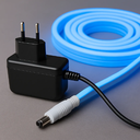 Ver imagem 2 de Kit Fita Neon 12v Flexível Silicone Ip65 5 Metros + Fonte 5a Cores:azul