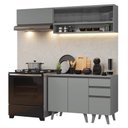 Ver imagem 4 de Armário de Cozinha Compacta 200cm Nice Madesa 14 Cinza
