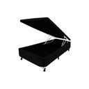 Ver imagem 1 de Cama Box Baú Castor Solteiro Corano Preto 120x203x35cm