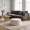 Ver imagem 5 de Puff Redondo Organico Imperial 40x80 cm Boucle Rose Impo