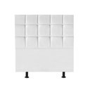Ver imagem 1 de Cabeceira Estofada Cama Box Solteiro 100cm Espanha Corino Branco- Mabe Magazine