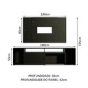 Ver imagem 4 de Rack Madesa Cancun e Painel para TV até 58 Polegadas