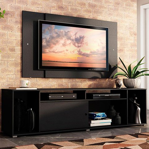 Rack Madesa Cancun e Painel para TV até 58 Polegadas