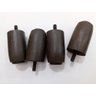 Kit com 7 Pés para Cama Box ou Baú Casal P63 Marrom - 4
