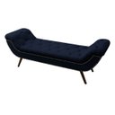 Ver imagem 4 de Recamier Divã Odessa P04 195 cm Suede - ADJ Decor - Azul Marinho TCA 948