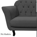 Ver imagem 7 de Namoradeira Decorativa Dália Suede Cinza 2 Lugares Pés Madeira Mz Decor