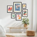 Ver imagem 1 de Kit 6 Quadros Papiers Découpés Matisse Miró Picasso:madeira Branca