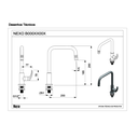 Ver imagem 2 de Torneira para Cozinha de Mesa Bica 90° Nexo Cromada Roca