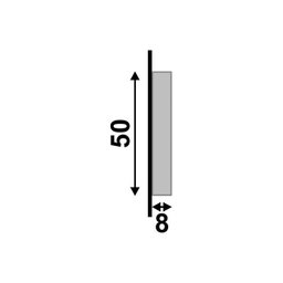 Guarnição Poliestireno Lev51 Branco 5cm Santa Luzia:branco - 2