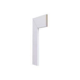 Guarnição Poliestireno Lev51 Branco 5cm Santa Luzia:branco - 1
