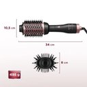Ver imagem 7 de Escova Secadora Mondial Black Rose Argan 3 em 1 1200w Preto/rosa Bivolt - Es-14-bi