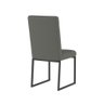 Cadeira para Mesa Jantar Base de Ferro Preto Cor:cinza - 1