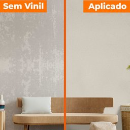 Papel d Parede Adesivo Lavavel Texturizado Casca Bege - 4