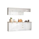 Ver imagem 4 de Cozinha Modulada Henn Americana 11 Peças ( 5 Aéreos + 3 Balcões + 3 Tampos 1 p/ Cooktop ) CZ265