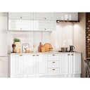 Ver imagem 1 de Cozinha Modulada Henn Americana 11 Peças ( 5 Aéreos + 3 Balcões + 3 Tampos 1 p/ Cooktop ) CZ265