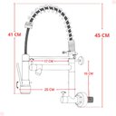 Ver imagem 4 de Kit Cuba Gourmet Dupla Inox com Acessórios e Torneira Gourmet Vip Parede Cromada