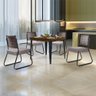 Conjunto Sala de Jantar Mesa Espanha 90cm com 4 Cadeiras em Aço e Junco Madri Mais Decor Linho Claro - 9
