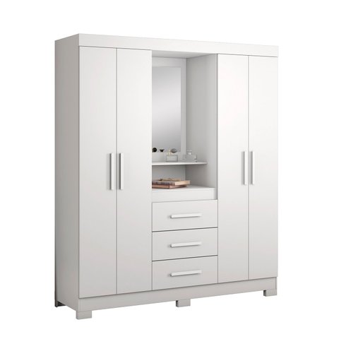 Guarda-roupa 4 Portas Nt 5015 Branco - Notável