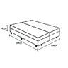 Base Box Baú Queen Bipartido AColchoes Sintético Marrom 41x158x198 - 3