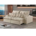 Ver imagem 2 de Sofá 2 Lugares Retrátil e Reclinável Linho M-144 Martins Creme
