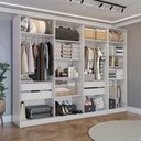 Ver imagem 1 de Closet Casal Modulado Adpat 4 Gavetas 2 Peças 308cm Branco - Kappesberg