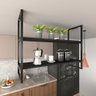 Nicho Industrial Suspenso para Cozinha - Prateleira Decorativa - 1