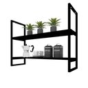 Ver imagem 3 de Nicho Industrial Suspenso para Cozinha - Prateleira Decorativa
